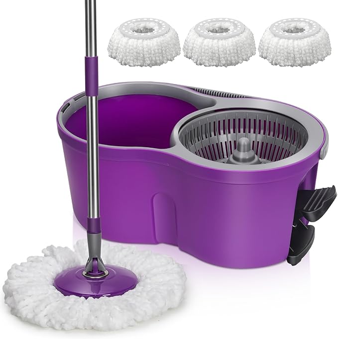 Spin Mop and Bucket Set, Mop and Bucket