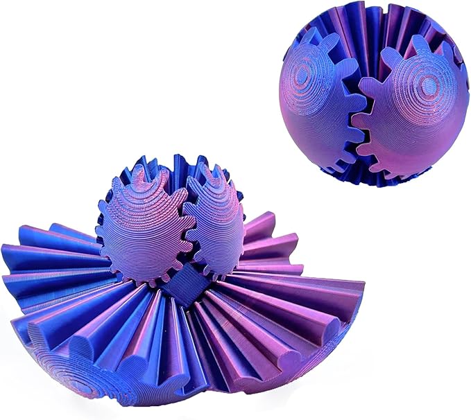 3d printed gear ball fidget toy