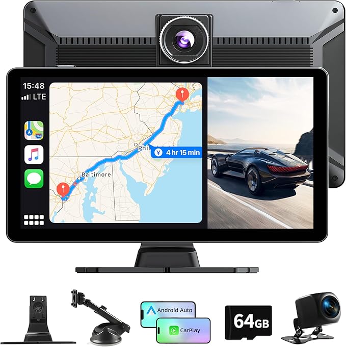 Wireless Car Stereo for Apple CarPlay and Android Auto