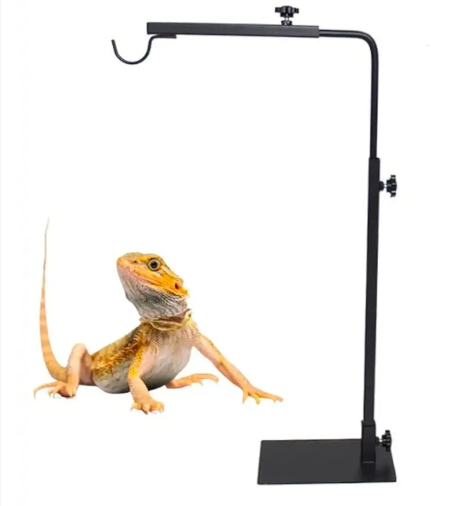 Adjustable Reptile Heat Lamp Holder Stand