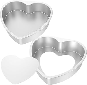 2 Pcs Heart Shaped Cake Tin 8 Inch Love Cake