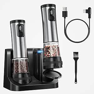 electric pepper grinder rechargeable