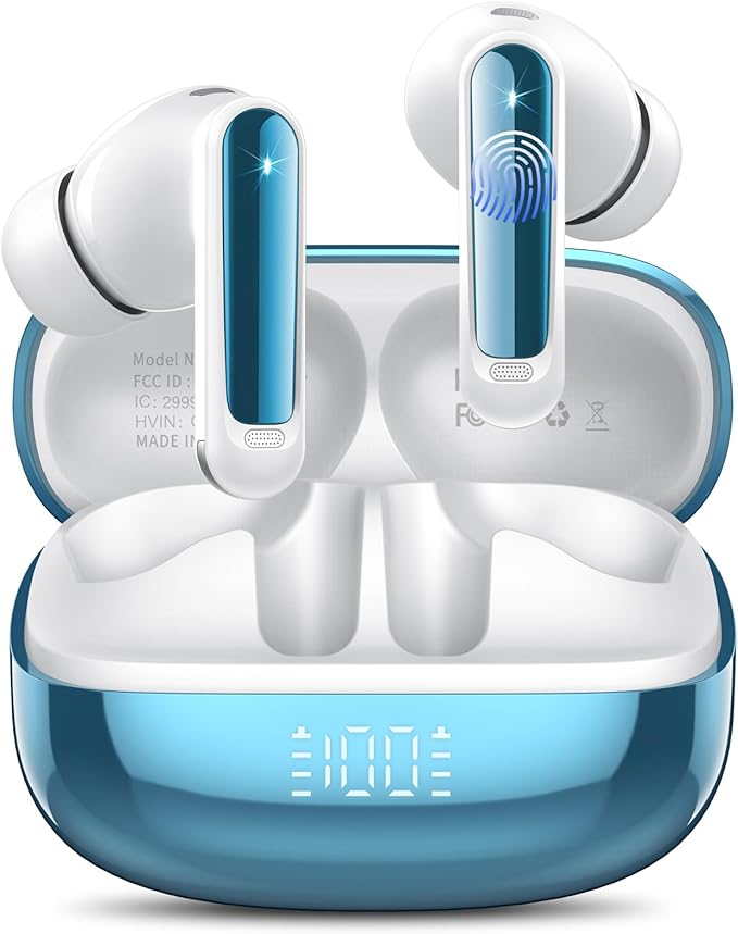 Bluetooth 5.4 Headphones in Ear with HiFi Stereo Deep Bass