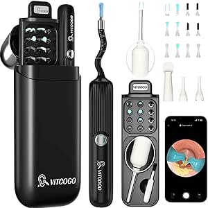 Ear Wax Removal Tool Kit with 1080P HD Otoscope