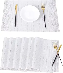 White Placemats Set of 6