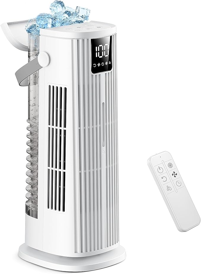 Portable Air Conditioner, 4 in 1 Air Cooler, 1350ML Evaporative Conditioner
