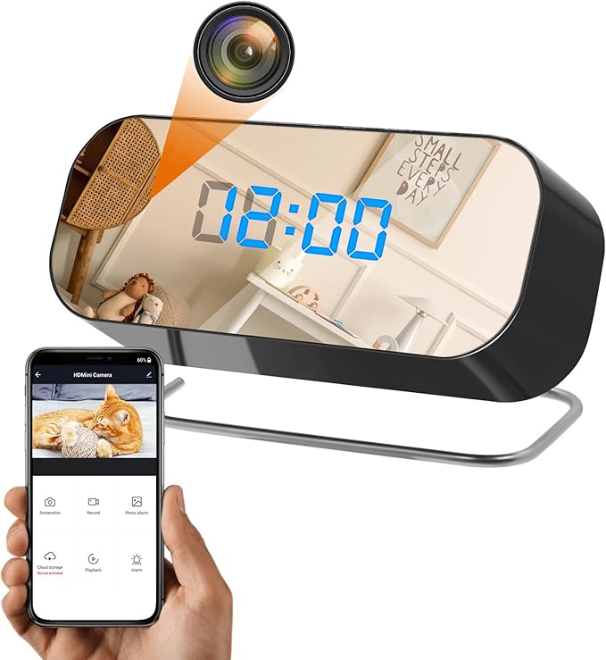 WiFi Hidden Camera Clock