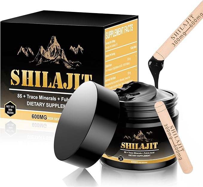 Shilajit Pure Himalayan Organic Resin – 600mg Gold Grade