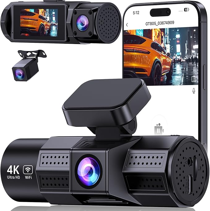 Dash cam front and rear