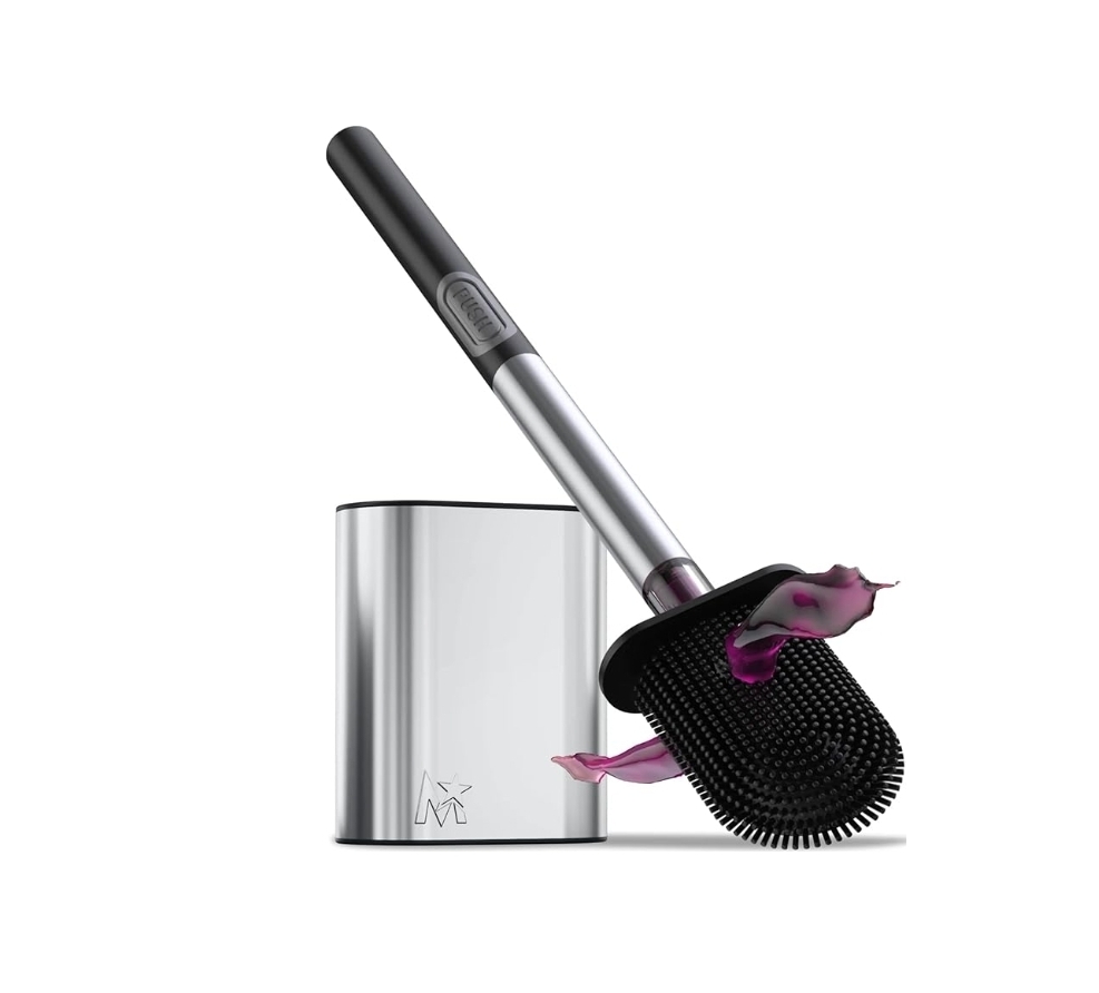 Stainless steel toilet brush