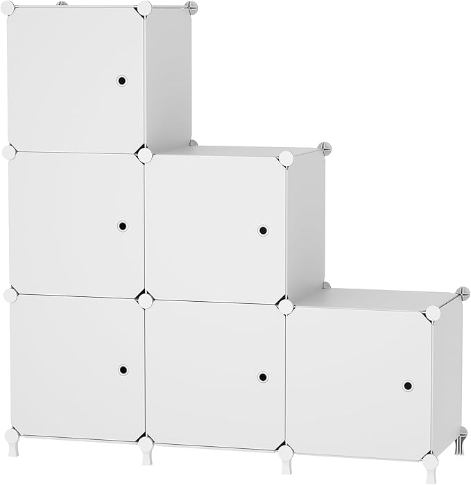 6-Cube Storage Unit with Doors