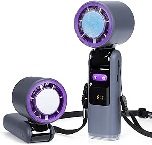 Handheld Turbo Fan with Ice Cooler