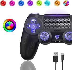 Wireless Remote Controller for Ps-4 Turbo Touch Pad Joystick