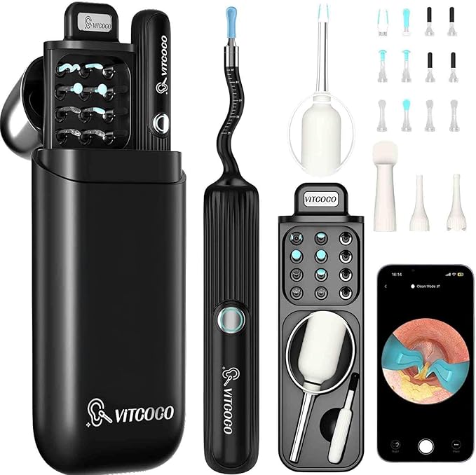 Ear Wax Removal Tool Kit with 1080P HD Otoscope