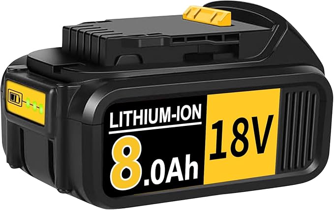 8000mAh 18V Lithium Battery Replacement for Dewalt