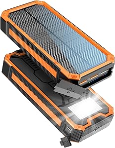 Solar Power Bank PD20W，20000mAh Waterproof Solar Charger