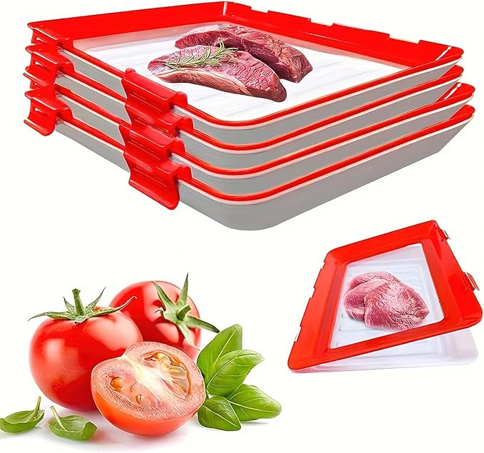 Stretch Fresh Storage Trays Food Preservation Tray