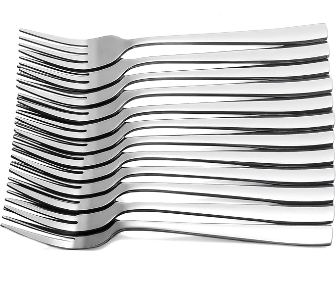 Dinner Forks Set of 12 Stainless Steel Table Fork