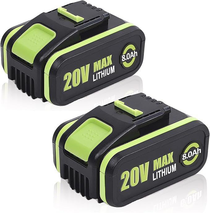 2X 8.0Ah/8000mAh Lithium ion Battery 20V