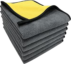 Set of 6 Car Cleaning Microfibre Cloths