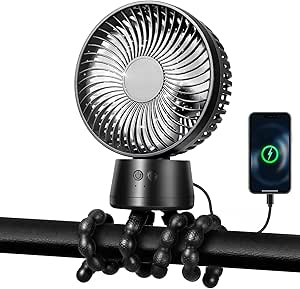 Pram Fan,50H Clip-on Fan for Infant 15000mAh