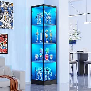 4 Tier Corner Display Cabinets