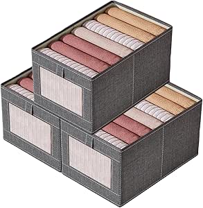 Ruucy 3 Pack Foldable Storage Box