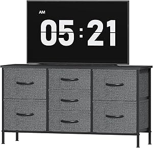 Chest of Drawers, Small Dressers with Metal Frame