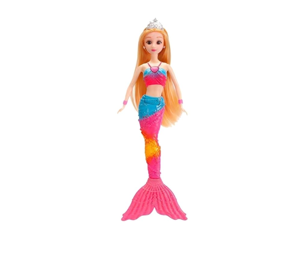 Mermaid Doll with Light-Up Tail