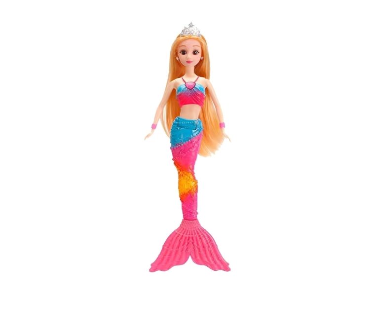 Mermaid Doll with Light-Up Tail