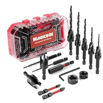 Cobalt HSS Countersink Drill Bit Set 15PCS