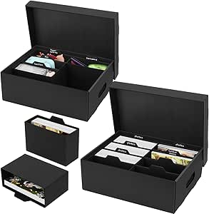 2 Sets of Photo Storage Boxes with Lids