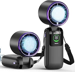 Handheld Portable Turbo Fan with Ice Cooler