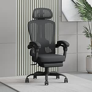 Ergonomic Office Chair with Footrest,