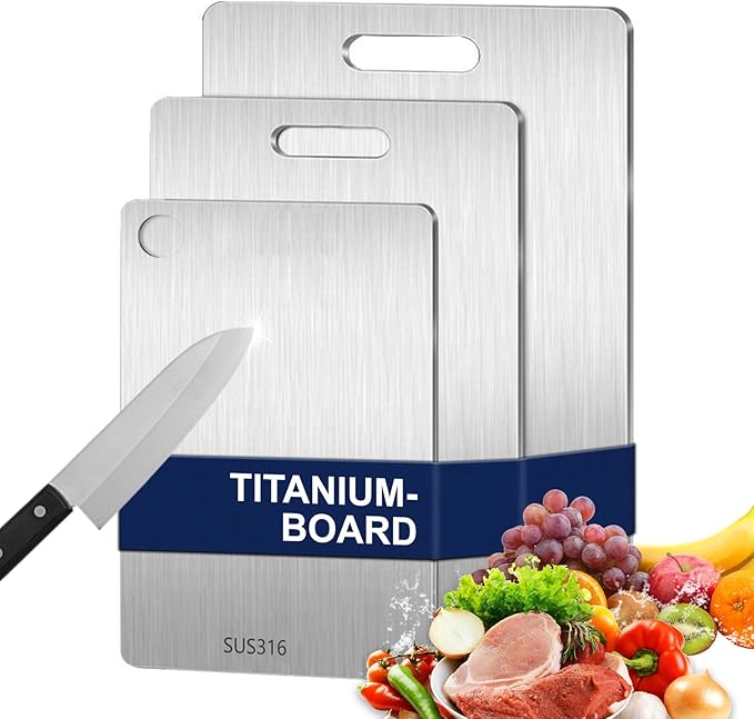 3PCS Titanium Cutting Board