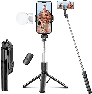 Selfie Stick Tripod with Fill Light