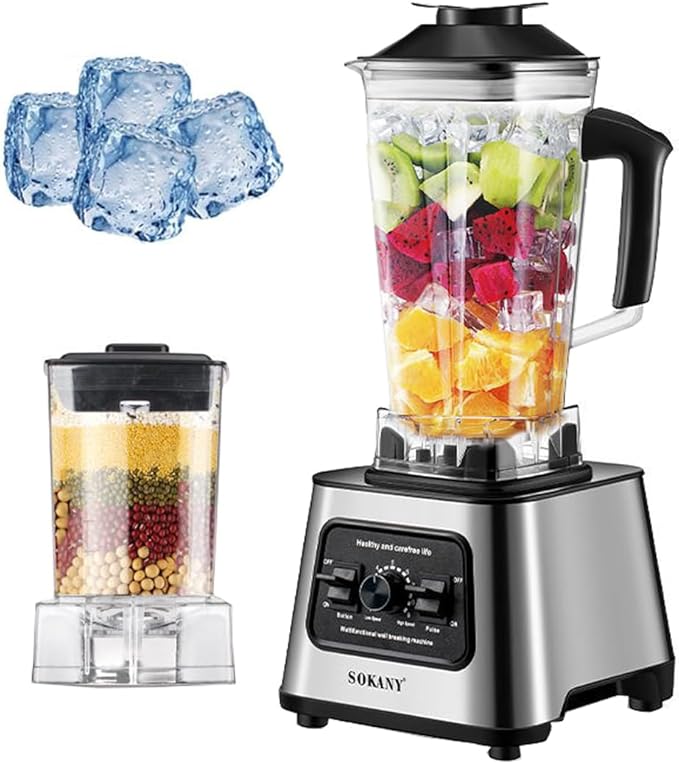 6000W Mixer Electric Blender Smoothie Maker