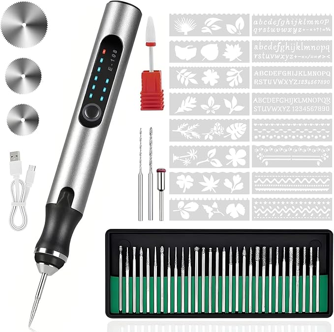 Engraving Pen with 37 Bits