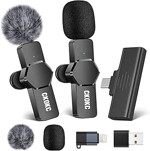 Wireless Lavalier Microphone for iPhone