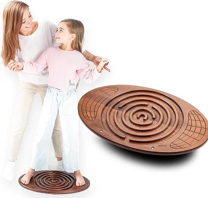 Balance Board With Ball Maze