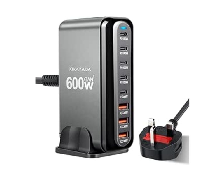 600W USB C Charger 8-Port Fast GaN Charger
