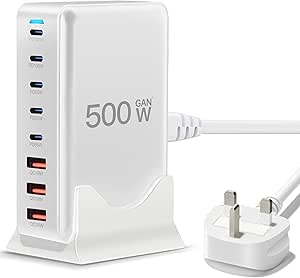 USB C Charger 500W 8 Port