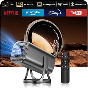 Mini Projector HD 1080P 4K Supported