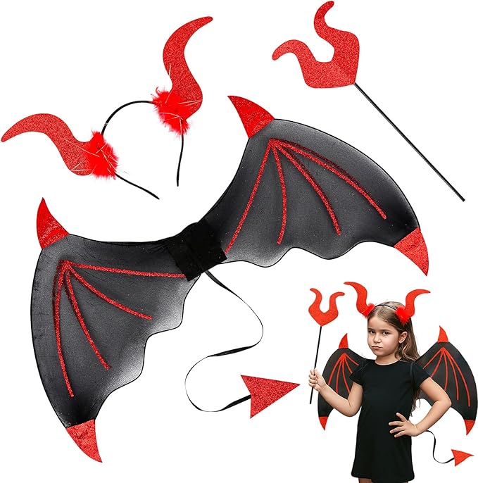 3 Pcs Devil Costume Set
