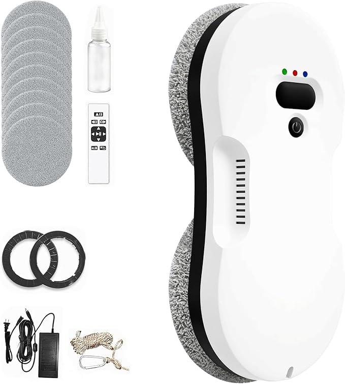 Robot Window Cleaner with Dual Water Spray