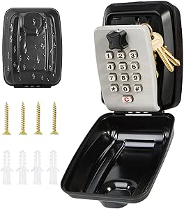 Key Safe Wall Mounted Key Box with Waterproof Cover
