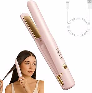 Mini Cordless Hair Straightener & Curling Wand