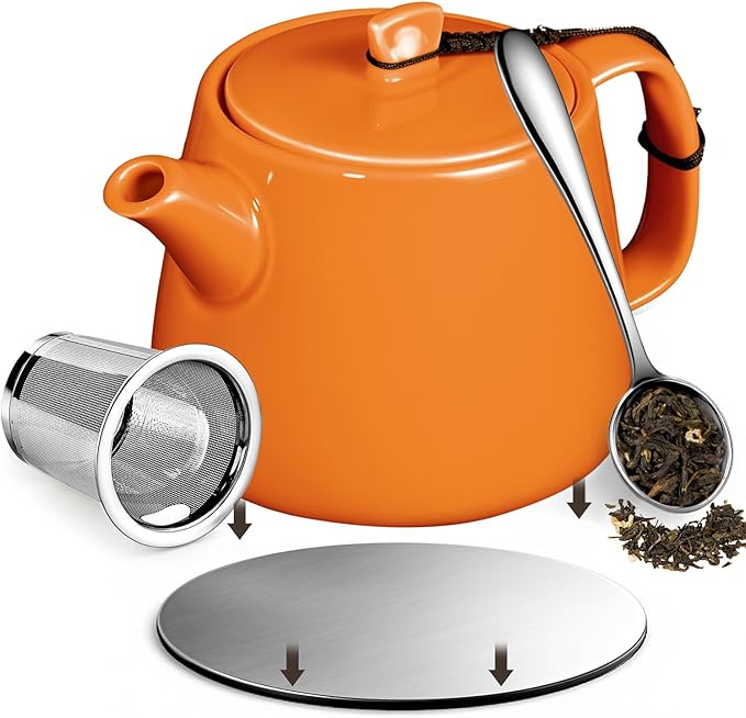 Removable Infuser Tea Pot Handmade