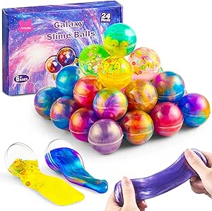 Pack of 24 Galaxy Slime Balls Party Favors