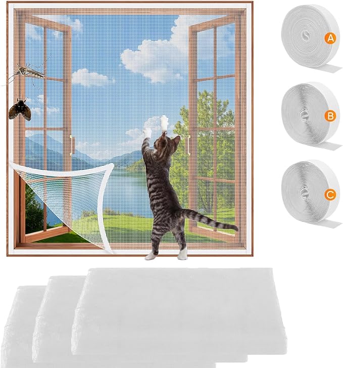 3 PCS Fly Screen for Window